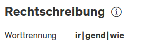 irgendwie