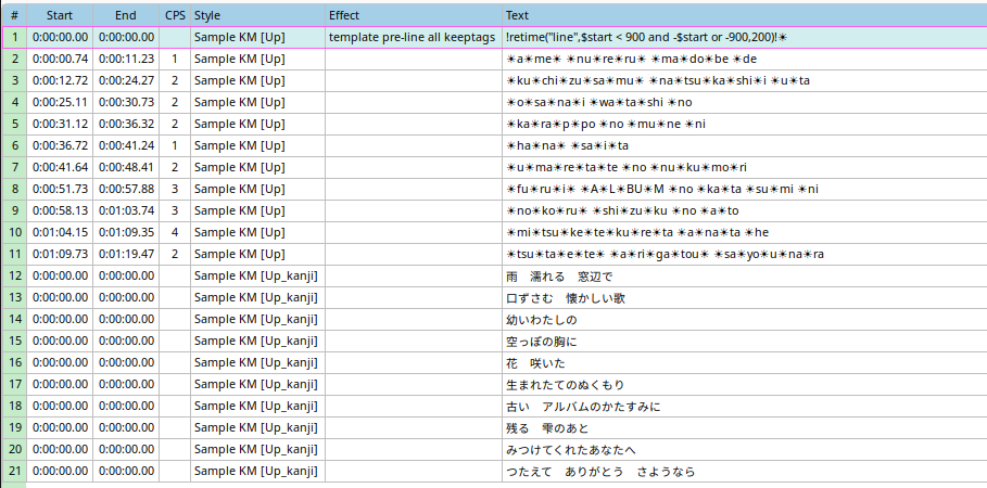 Kanji Timer Starting point